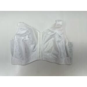 Playtex 18 Hour Womens Bra Size 42DD White Front Clasp Wirefree 4695